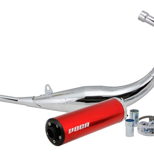 Pot d'échappement Chromed Rouge 50/70cc CE DERBI